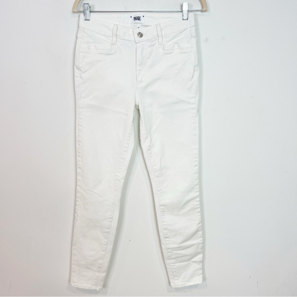 PAIGE WHITE HOXTON ANKLE MID RISE  JEANS SZ 27